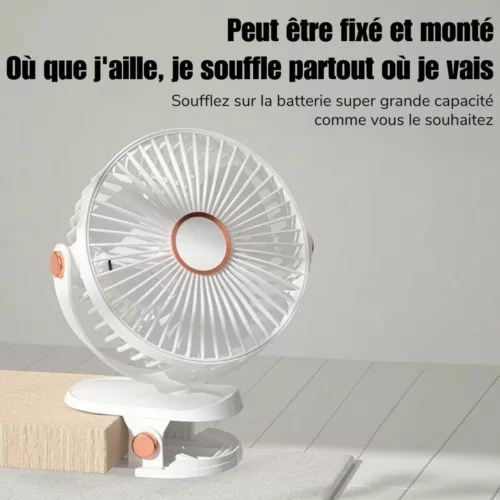 Ventilateur led portable ambiance soirée extérieure