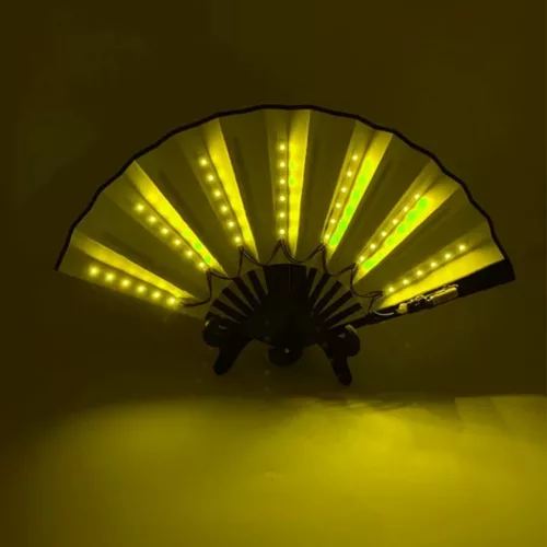 Ventilateur portable lumineux led pour fête – Accessoire fun et rafraîchissant pour soirées animées et festivals