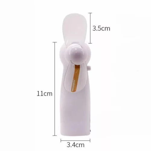 Ventilateur portable lumineux pour animation extérieure – Ambiance festive et fraîcheur garantie en été - Orange