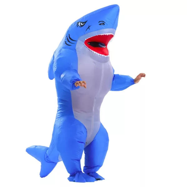 Costume requin gonflable adulte avec ventilateur – déguisement intégral festif