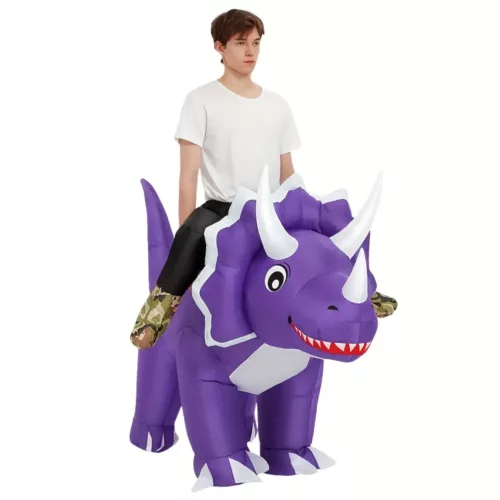 Costume gonflable dinosaure adulte – déguisement Halloween original et fun