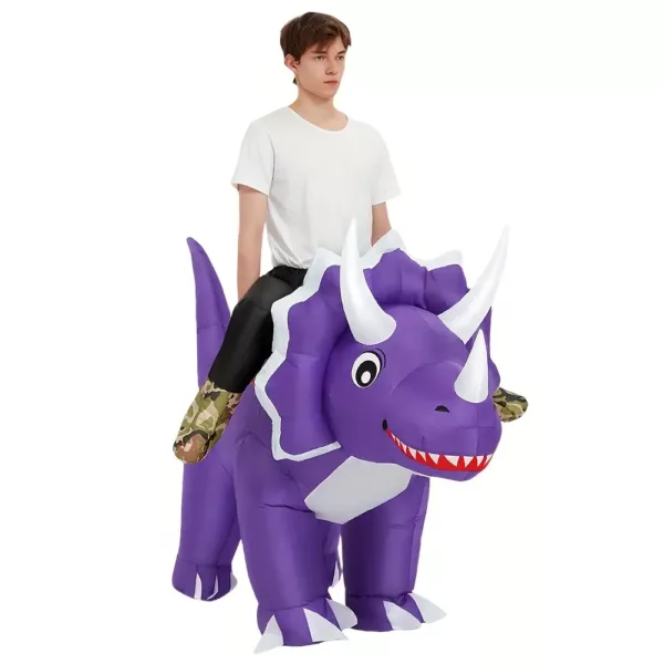 Costume gonflable dinosaure adulte – déguisement Halloween original et fun