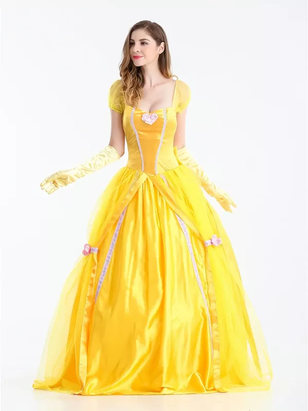 Robe princesse enfant avec grand nœud – costume fête Halloween ou Noël