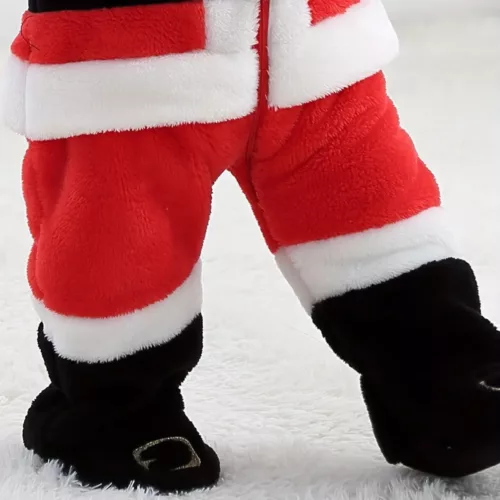 Barboteuse de Noël bébé en velours doux – combinaison chaude festive hiver