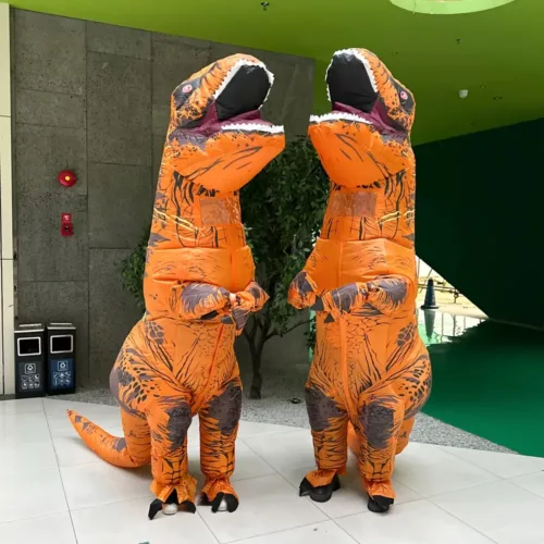 Costume dinosaure gonflable T-Rex adulte – déguisement réaliste et fun