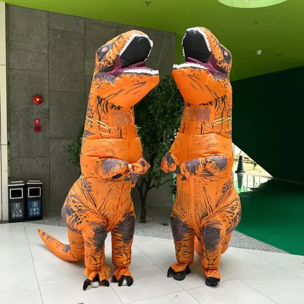 Costume dinosaure gonflable T-Rex adulte – déguisement réaliste et fun