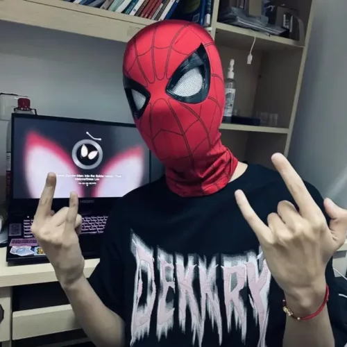 Masque Spider-Man lumineux officiel – Accessoire cosplay confort et fun