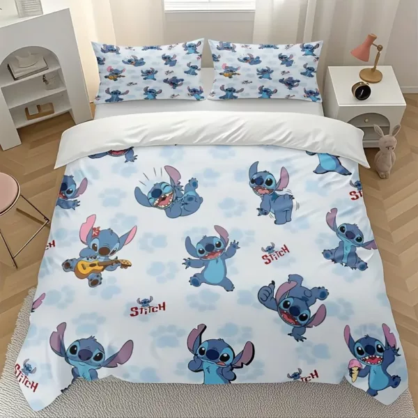Parure de lit motif anime en polyester doux – housse de couette 2 ou 3 pièces