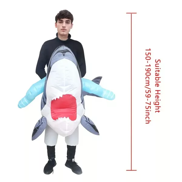 Costume gonflable requin adulte – déguisement original pour soirée ou carnaval