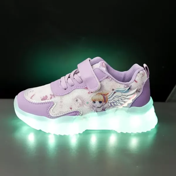 Baskets lumineuses rechargeables en maille respirante pour enfants – effet LED fun