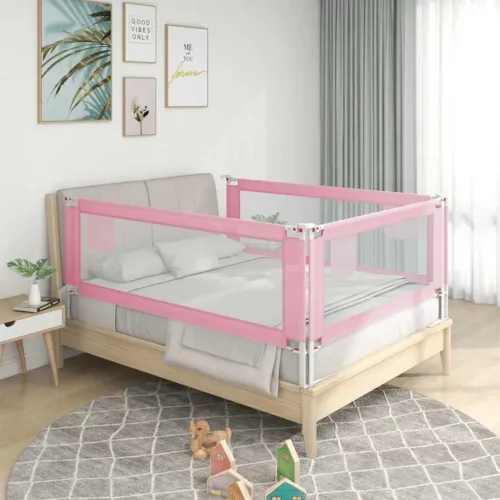 Barrière de sécurité lit bébé anti-chute avec tissu respirant – installation facile