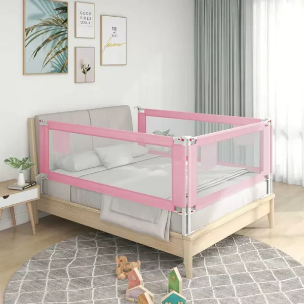 Barrière de sécurité lit bébé anti-chute avec tissu respirant – installation facile