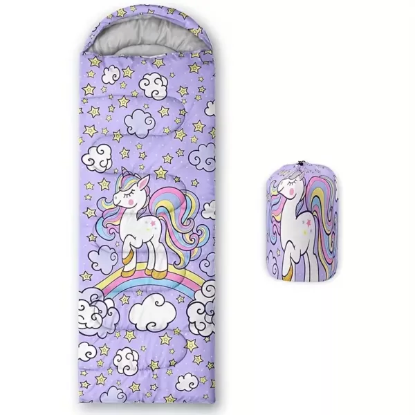 Sac de couchage licorne doux et original – idéal pour enfants et soirées pyjama