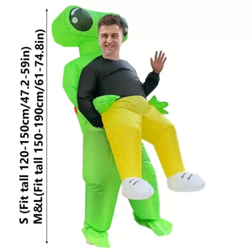 Costume gonflable homme extraterrestre drôle – effet porté surprenant