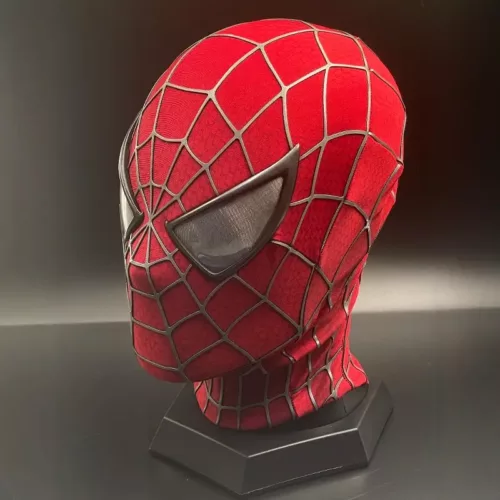 Masque Spider-Man 1:1 réaliste pour cosplay ou collection – finition détaillée