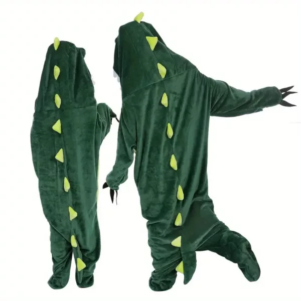 Pyjama combinaison requin en flanelle douce – costume cocooning adulte