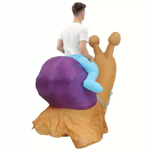 Déguisement gonflable limace adulte – costume original et humoristique