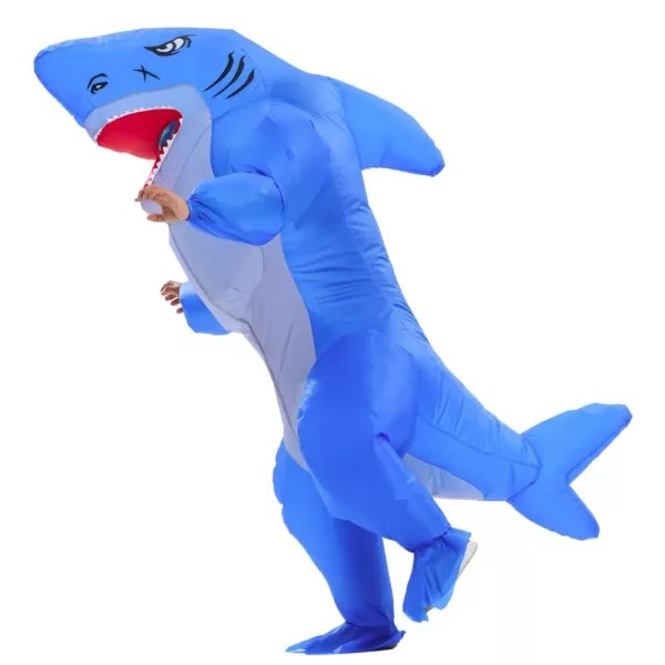 Costume requin gonflable adulte avec ventilateur – déguisement intégral festif