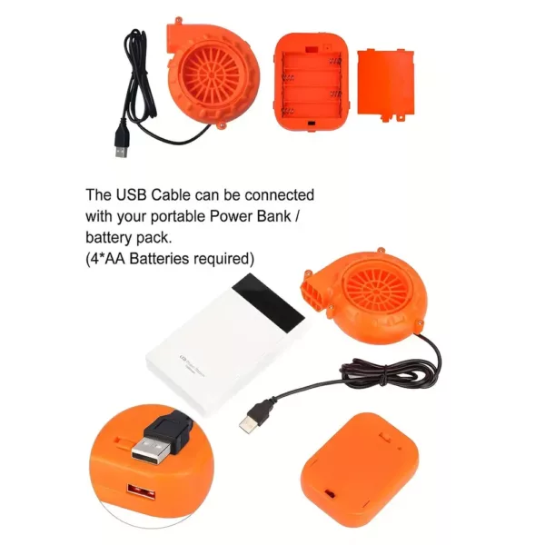 Déguisement gonflable alien adulte – costume fun alimenté par USB ou piles