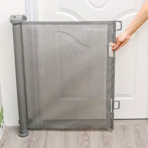 Barrière de sécurité rétractable pour enfant – montage mural facile