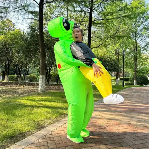 Costume gonflable homme extraterrestre drôle – effet porté surprenant