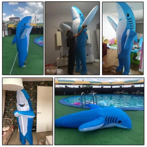Costume gonflable requin adulte – Déguisement original Halloween réaliste