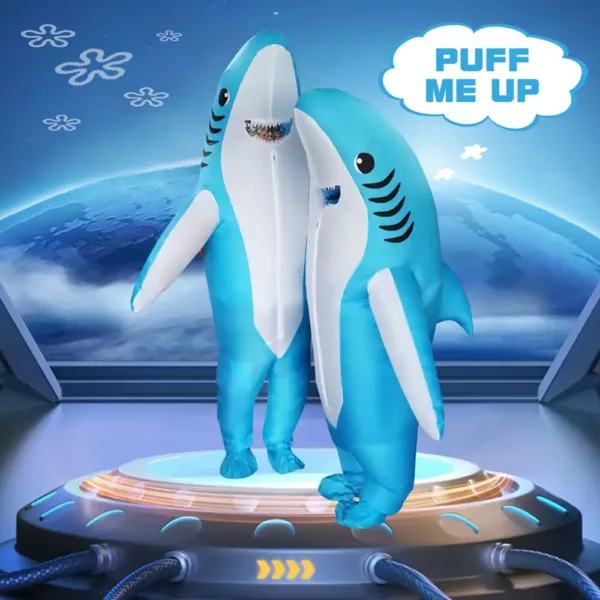 Costume gonflable requin adulte – Déguisement original Halloween réaliste