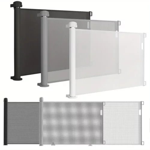 Barrière de sécurité extensible pour escalier et porte avec verrou de sécurité