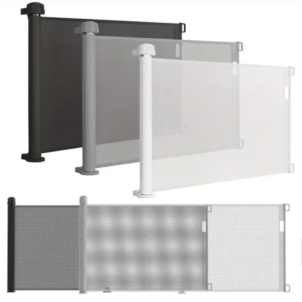Barrière de sécurité extensible pour escalier et porte avec verrou de sécurité