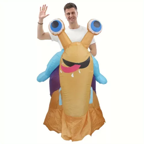 Déguisement gonflable limace adulte – costume original et humoristique