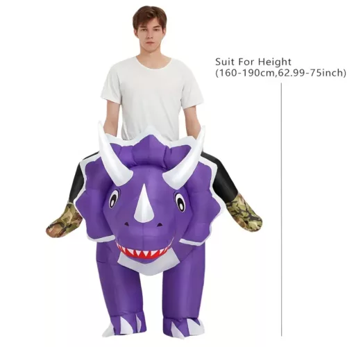 Costume gonflable dinosaure adulte – déguisement Halloween original et fun