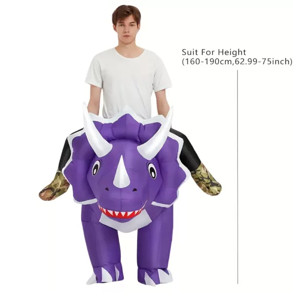Costume gonflable dinosaure adulte – déguisement Halloween original et fun