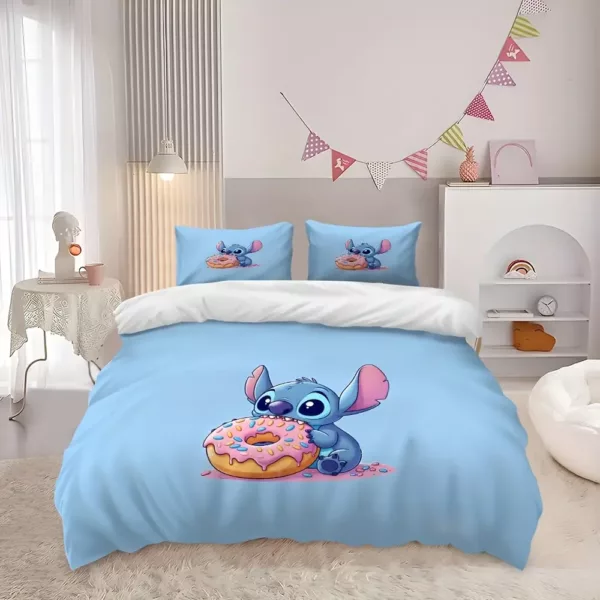 Parure de lit 3 pièces Lilo & Stitch – housse de couette ultra douce enfant