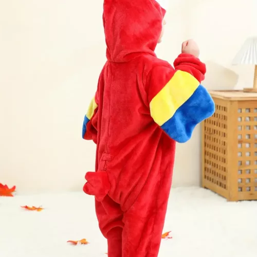 Combinaison bébé à capuche motif animal – tenue d'extérieur mi-saison enfant