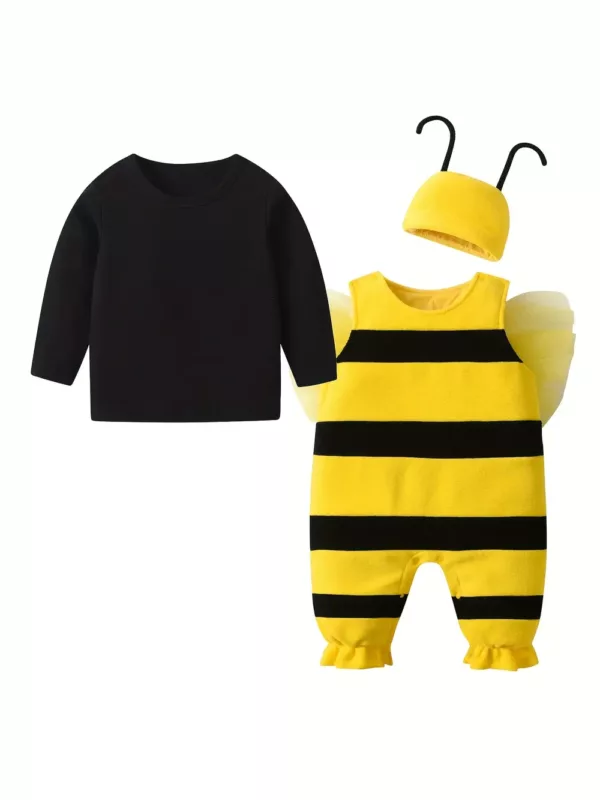 Ensemble deux pièces style streetwear à rayures – design 3D tendance extérieur