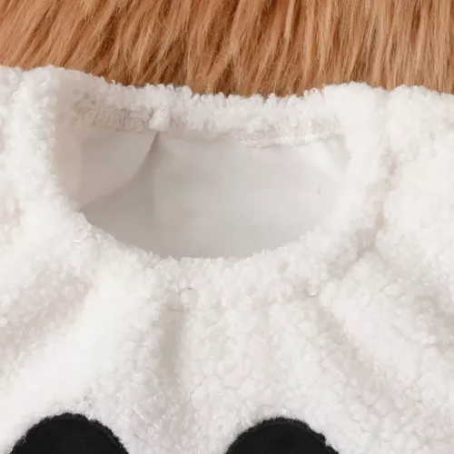 Ensemble bébé sans manches en peluche avec bonnet assorti – look photo adorable