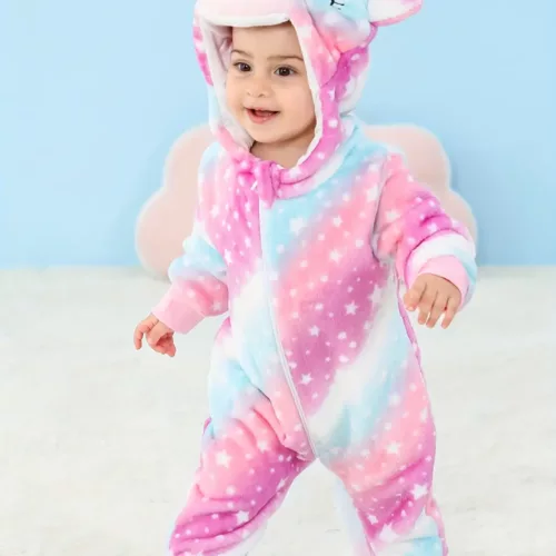 Pyjama licorne à capuche en polaire ultra doux – combinaison cocooning adulte