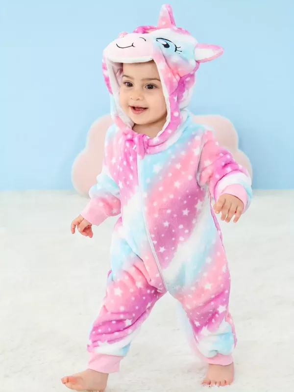 Pyjama licorne à capuche en polaire ultra doux – combinaison cocooning adulte
