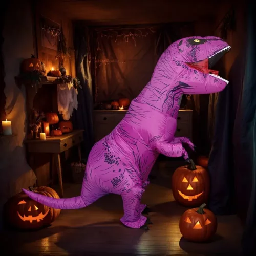 Costume gonflable dinosaure T-Rex adulte – déguisement amusant réaliste
