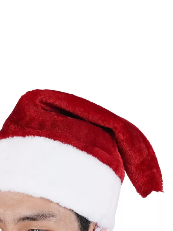 Déguisement Père Noël 4 pièces ultra-épais – Chapeau, haut, pantalon, ceinture