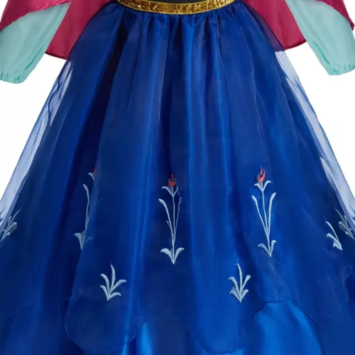 Déguisement princesse fille 6 pièces – robe, cape, perruque, accessoires féériques