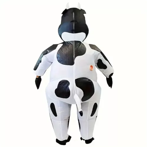 Déguisement gonflable vache adulte – costume amusant pour fête et carnaval