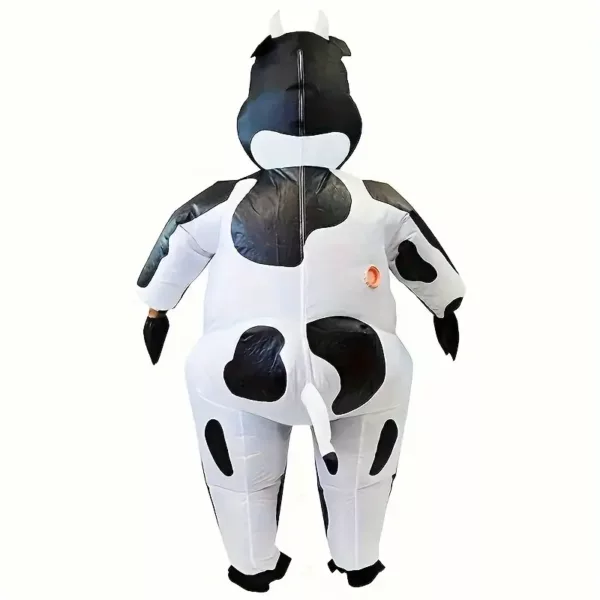 Déguisement gonflable vache adulte – costume amusant pour fête et carnaval