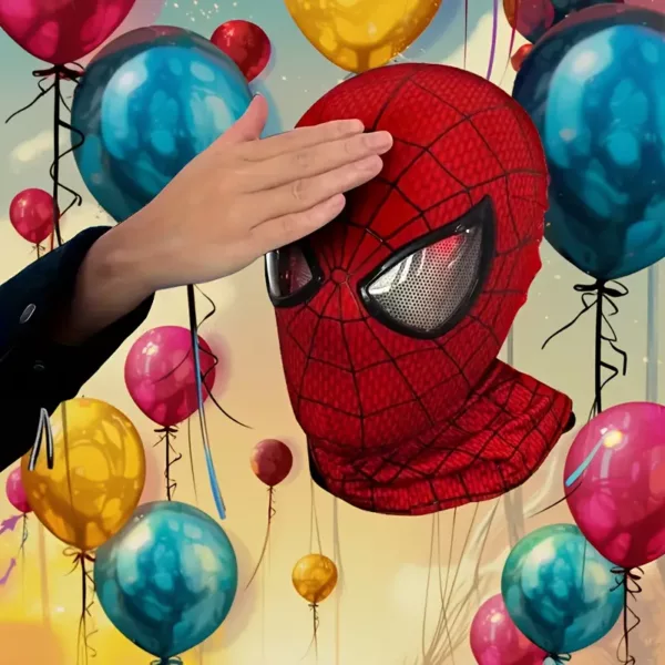 Masque intégral Spider-Man 3D pour cosplay – style réaliste et confortable
