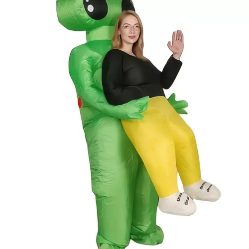Déguisement gonflable alien porté adulte – costume original pour soirée ou Halloween