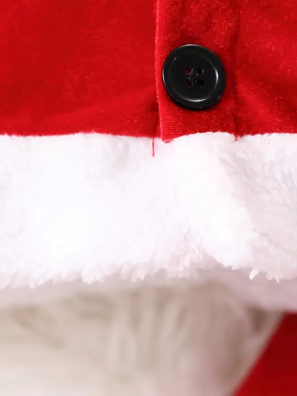Déguisement Père Noël 3 pièces – costume complet bonnet veste ceinture