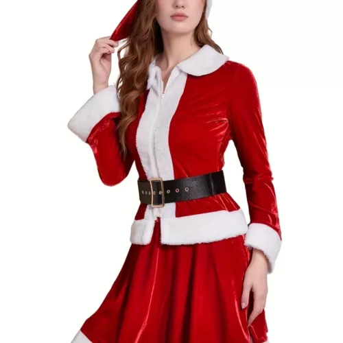 Robe de Noël enfant – déguisement festif élégant avec jupe en tulle et nœud satin