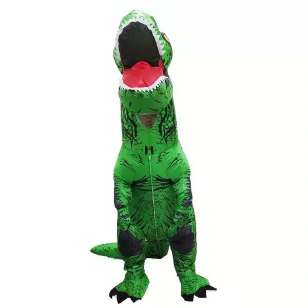 Déguisement dinosaure gonflable vert musclé – costume humoristique adulte
