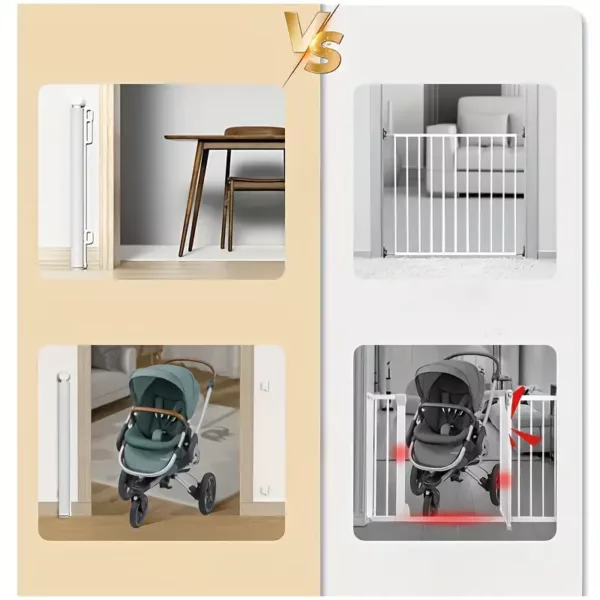 Barrière de sécurité extensible sans perçage – pour bébé et animaux, usage intérieur