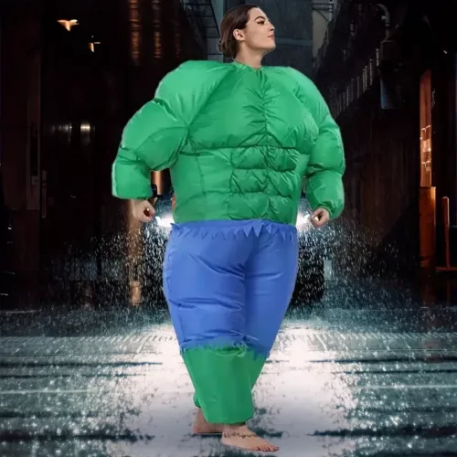 Costume gonflable Hulk adulte – déguisement Marvel réaliste pour cosplay fête